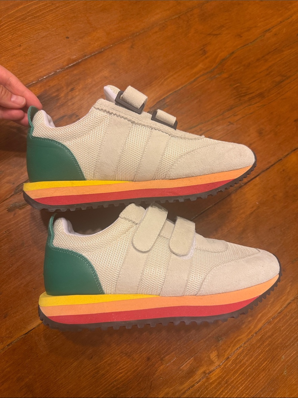 Charlotte Stone Conway Sneakers with Rainbow Sole women’s size 9 New! - Picture 4 of 10